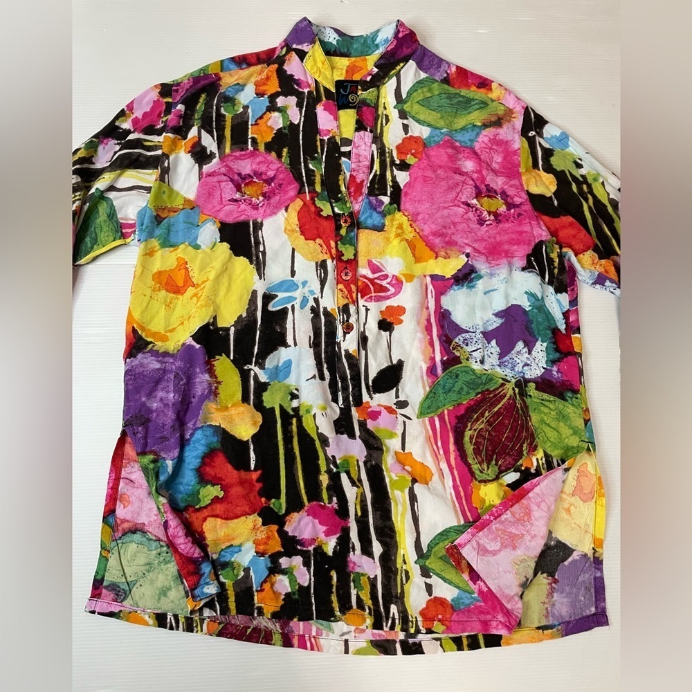 Jams World Colorful Floral Popover Bouquet Size Small - Picture 4 of 11